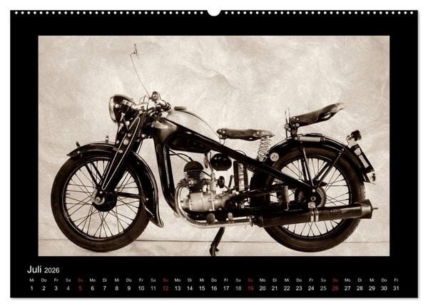 Produktbild: Motorrad Oldtimer aus &Ouml;sterreich (hochwertiger Premium Wandkalender 2026 DIN A2 quer), Kunstdruck in Hochglanz