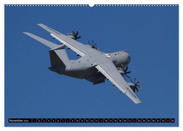 Produktbild: Augenblicke in der Luft: Airbus A400M (hochwertiger Premium Wandkalender 2026 DIN A2 quer), Kunstdruck in Hochglanz