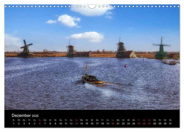 Produktbild: Die Niederlande (Wandkalender 2026 DIN A3 quer), CALVENDO Monatskalender