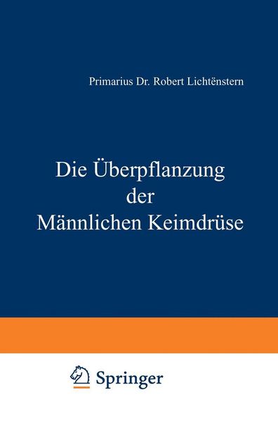 Produktbild: Die &Uuml;berpflanzung der M&auml;nnlichen Keimdr&uuml;se