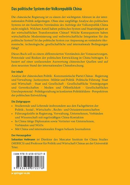 Produktbild: Das politische System der Volksrepublik China