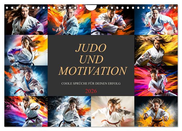Produktbild: Judo und Motivation (Wandkalender 2026 DIN A4 quer), CALVENDO Monatskalender