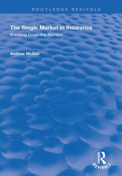 Produktbild: The Single Market in Insurance