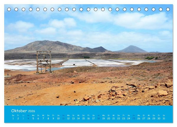 Produktbild: Cabo verde Inselgefl&uuml;ster - Ilha do Sal (Tischkalender 2026 DIN A5 quer), CALVENDO Monatskalender