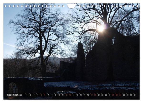 Produktbild: Burgen & Schl&ouml;sser im Odenwald (Wandkalender 2026 DIN A4 quer), CALVENDO Monatskalender