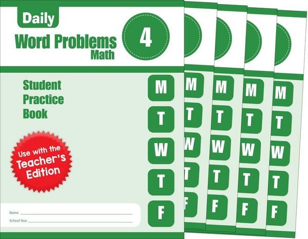 Produktbild: Daily Word Problems Math, Grade 4 Student Workbook (5-Pack)