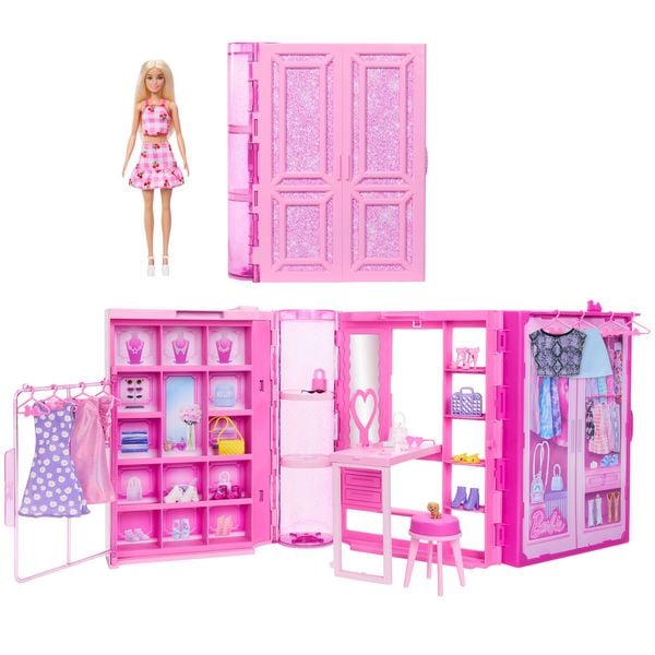 Produktbild: Barbie Traumkleiderschrank mit Puppe