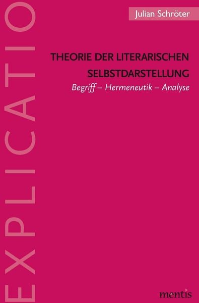 Produktbild: Theorie der literarischen Selbstdarstellung