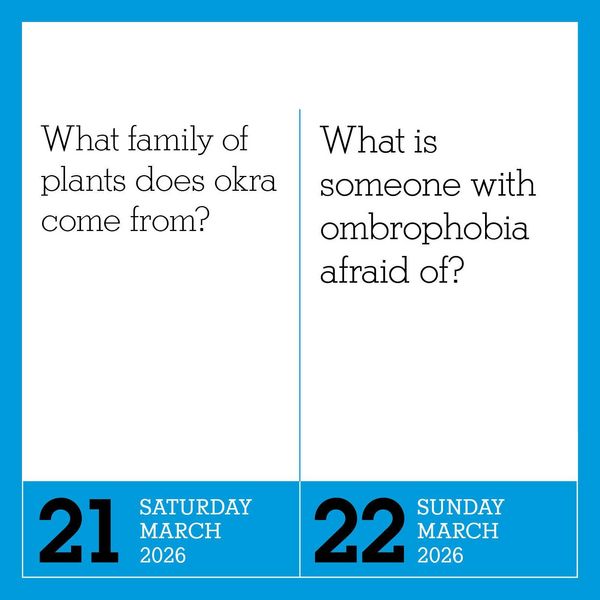 Produktbild: 365 Days of Amazing Trivia Page-A-Day(r) Calendar 2026