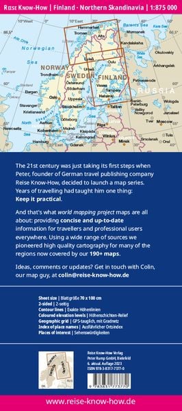 Produktbild: Reise Know-How Landkarte Finnland und Nordskandinavien 1 : 875 000