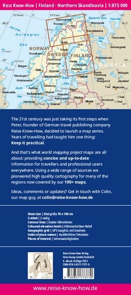 Produktbild: Reise Know-How Landkarte Finnland und Nordskandinavien / Finland and Northern Scandinavia (1:875.000)