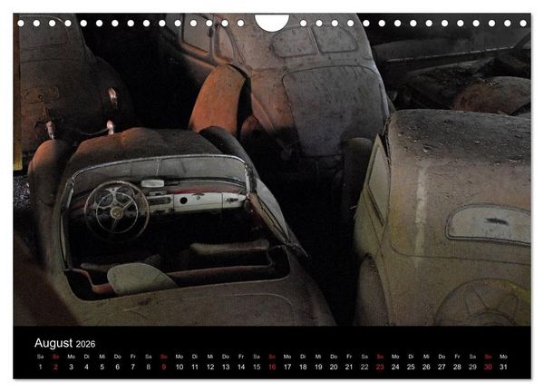 Produktbild: ROSTLAUBEN Die sch&ouml;nsten Autowracks (Wandkalender 2026 DIN A4 quer), CALVENDO Monatskalender