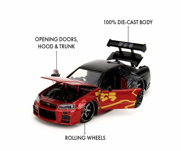 Produktbild: JADA TOYS Godzilla Nissan GTR Fertigmodell PKW Modell