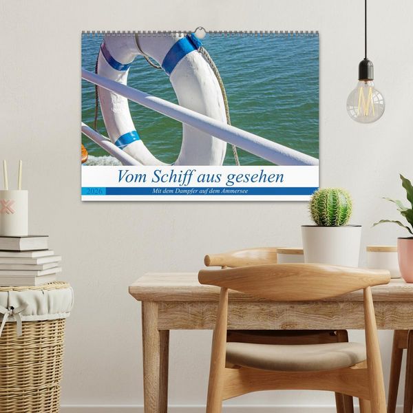 Produktbild: Vom Schiff aus gesehen - Mit dem Dampfer auf dem Ammersee (Wandkalender 2026 DIN A3 quer), CALVENDO Monatskalender