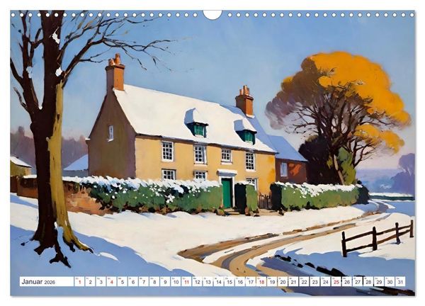 Produktbild: Englische Cottages (Wandkalender 2026 DIN A3 quer), CALVENDO Monatskalender