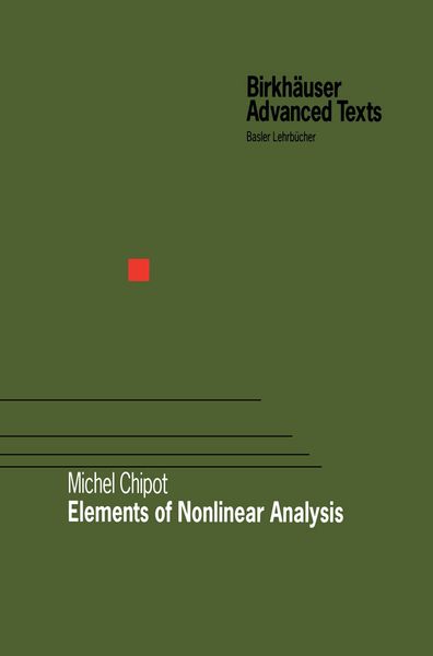Produktbild: Elements of Nonlinear Analysis