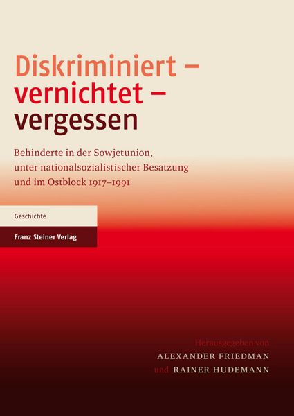 Produktbild: Diskriminiert - vernichtet - vergessen
