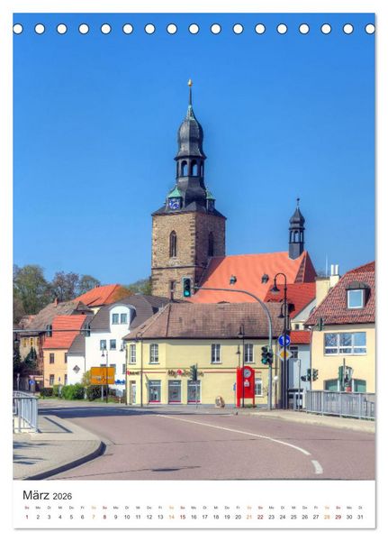 Produktbild: Die Stadt Hettstedt (Tischkalender 2026 DIN A5 hoch), CALVENDO Monatskalender