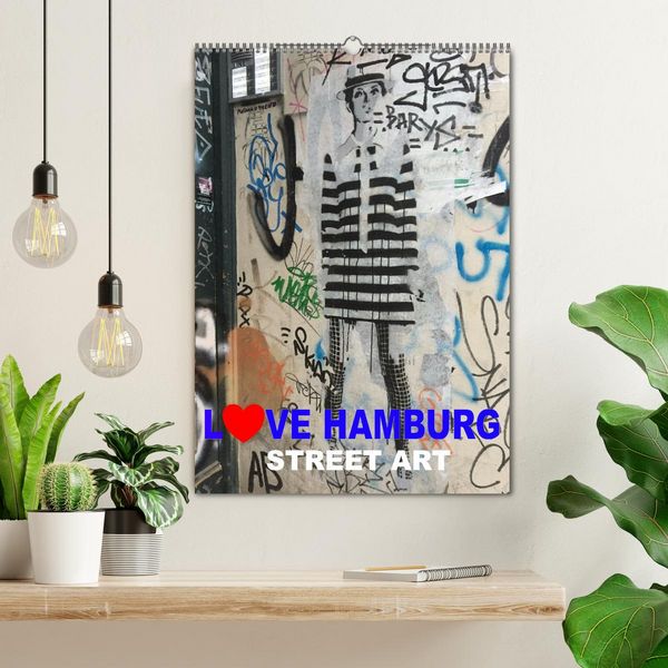 Produktbild: LOVE HAMBURG - STREET ART (Wandkalender 2026 DIN A2 hoch), CALVENDO Monatskalender