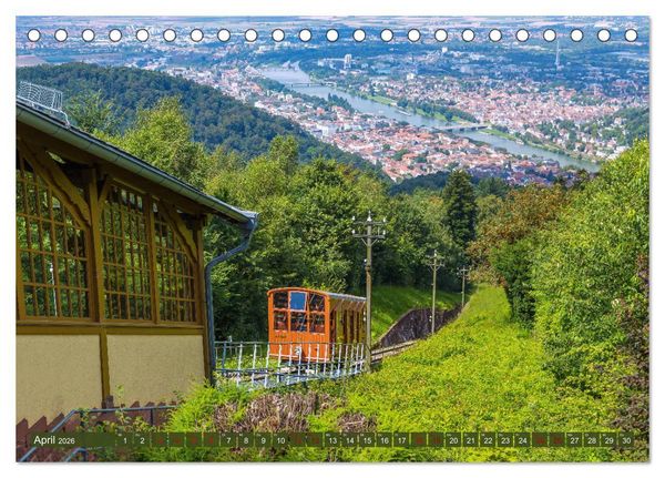 Produktbild: Heidelberger Neckarzauber (Tischkalender 2026 DIN A5 quer), CALVENDO Monatskalender