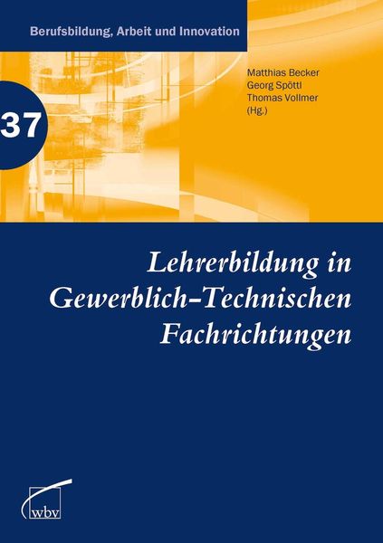 Produktbild: Lehrerbildung in Gewerblich-Technischen Fachrichtungen