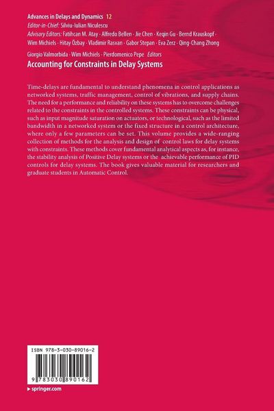 Produktbild: Accounting for Constraints in Delay Systems