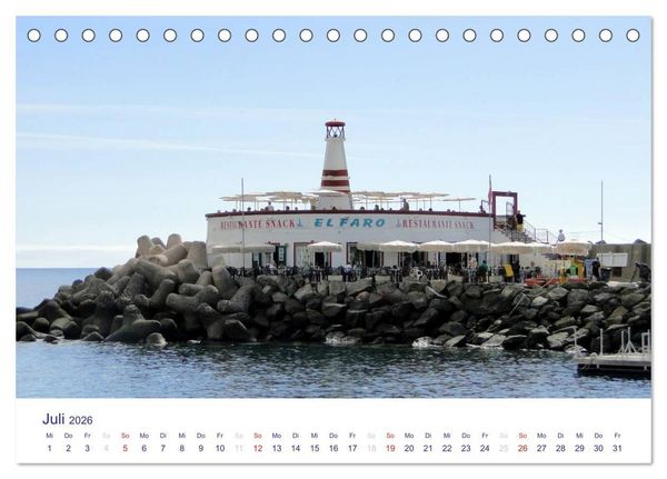Produktbild: Die Canarischen Inseln - Gran Canaria (Tischkalender 2026 DIN A5 quer), CALVENDO Monatskalender