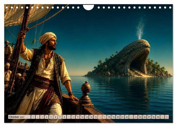 Produktbild: Scheherazade und 12 M&auml;rchen aus 1001 Nacht (Wandkalender 2027 DIN A4 quer), CALVENDO Monatskalender