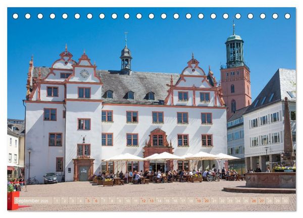 Produktbild: Darmstadt im Licht (Tischkalender 2026 DIN A5 quer), CALVENDO Monatskalender