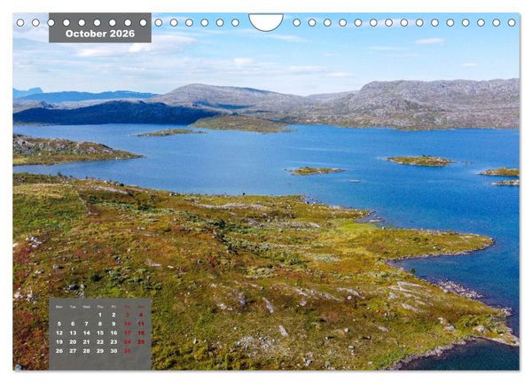 Produktbild: Bird's eye view of Norway (Wall Calendar 2026 DIN A4 landscape), CALVENDO 12 Month Wall Calendar