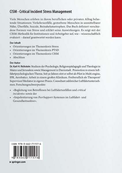 Produktbild: CISM - Critical Incident Stress Management