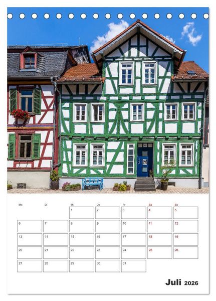 Produktbild: Idstein - Fachwerktraum im Herzen des Taunus (Tischkalender 2026 DIN A5 hoch), CALVENDO Monatskalender