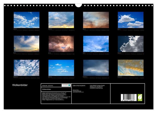 Produktbild: Wolkenbilder (Wandkalender 2026 DIN A3 quer), CALVENDO Monatskalender