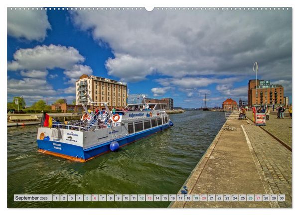 Produktbild: Hansestadt Wismar - Hafenimpressionen (Wandkalender 2026 DIN A2 quer), CALVENDO Monatskalender