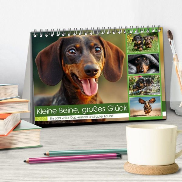 Produktbild: Kleine Beine, gro&szlig;es Gl&uuml;ck (Tischkalender 2027 DIN A5 quer), CALVENDO Monatskalender