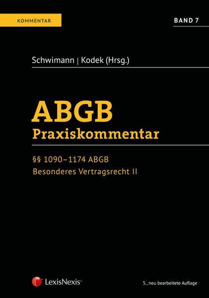 ABGB Praxiskommentar / ABGB Praxiskommentar - Band 7, 5. Auflage