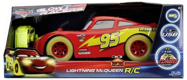 Produktbild: JADA TOYS 9335563314R00 RC Lightning McQueen Glow Racers 1:14 1:14 RC Einsteiger Modellauto Elektro Rennwagen