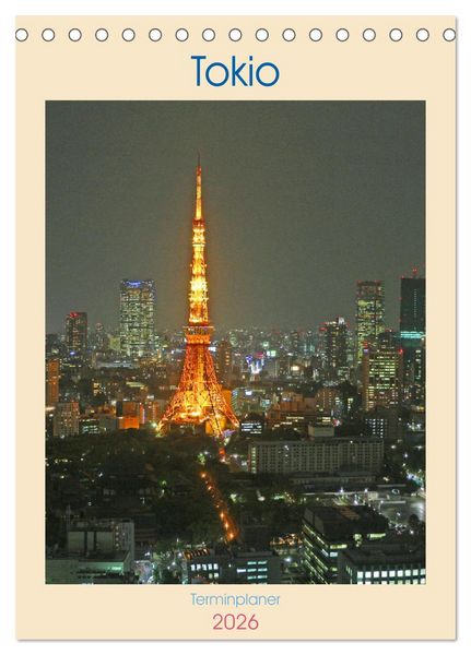 Produktbild: Tokio - Terminplaner (Tischkalender 2026 DIN A5 hoch), CALVENDO Monatskalender