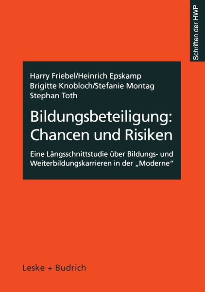 Produktbild: Bildungsbeteiligung: Chancen und Risiken