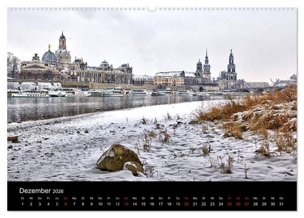 Produktbild: Dresden 2026 (Wandkalender 2026 DIN A2 quer), CALVENDO Monatskalender