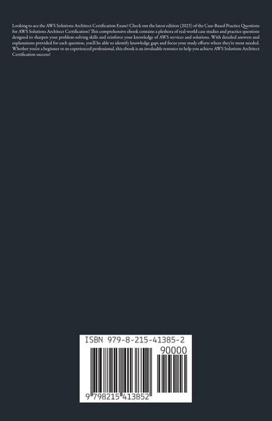Produktbild: AWS Solutions Architect Certification Case Based Practice Questions Latest Edition 2026