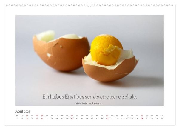 Produktbild: FunnyFood (hochwertiger Premium Wandkalender 2026 DIN A2 quer), Kunstdruck in Hochglanz
