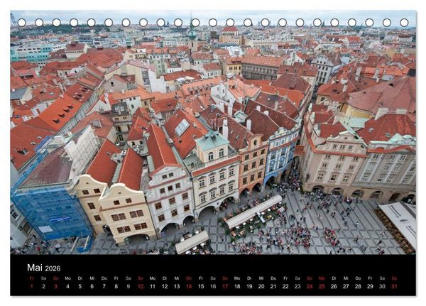 Produktbild: Prager Ansichten (Tischkalender 2026 DIN A5 quer), CALVENDO Monatskalender