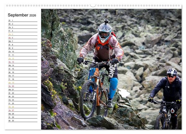 Produktbild: Mountainbike Freeride Momente (Wandkalender 2026 DIN A2 quer), CALVENDO Monatskalender