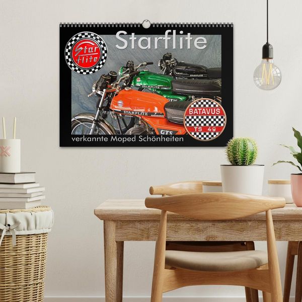 Produktbild: Starflite verkannte Moped Sch&ouml;nheiten (Wandkalender 2026 DIN A3 quer), CALVENDO Monatskalender