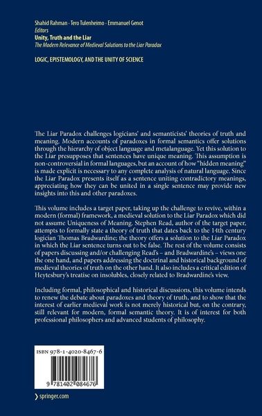 Produktbild: Unity, Truth and the Liar