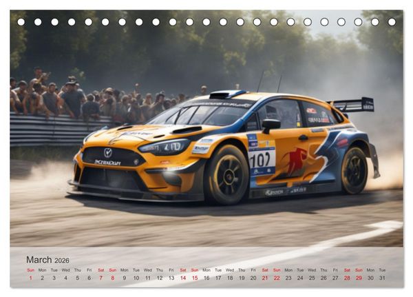 Produktbild: The ultimate sporty driving experience (Desk Calendar 2026 DIN A5 landscape), CALVENDO 12 Month DeskCalendar