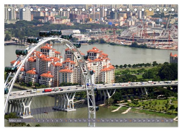 Produktbild: Singapur. Stadt der Superlative (Tischkalender 2026 DIN A5 quer), CALVENDO Monatskalender