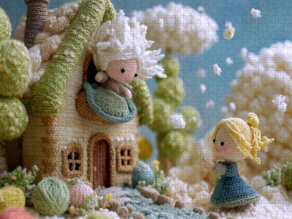 Produktbild: CALVENDO Puzzle Frau Holle | 1000 Teile Lege-Gr&ouml;&szlig;e 64x48cm Foto-Puzzle f&uuml;r gl&uuml;ckliche Stunden