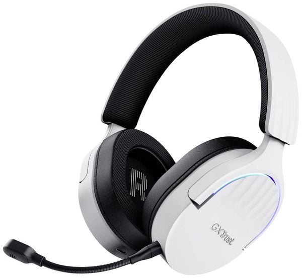 Trust GXT491 FAYZO Over Ear Headset Bluetooth Virtual Surround Weiß Surround-Sound, Mikrofon-Stummschaltung, Lautstärkeregelung Gaming -
